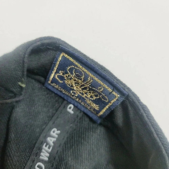 Philly Men's Flat Brim Cap Adjustable Snap Back Baseball Solid Black One Size - Picture 2 of 2